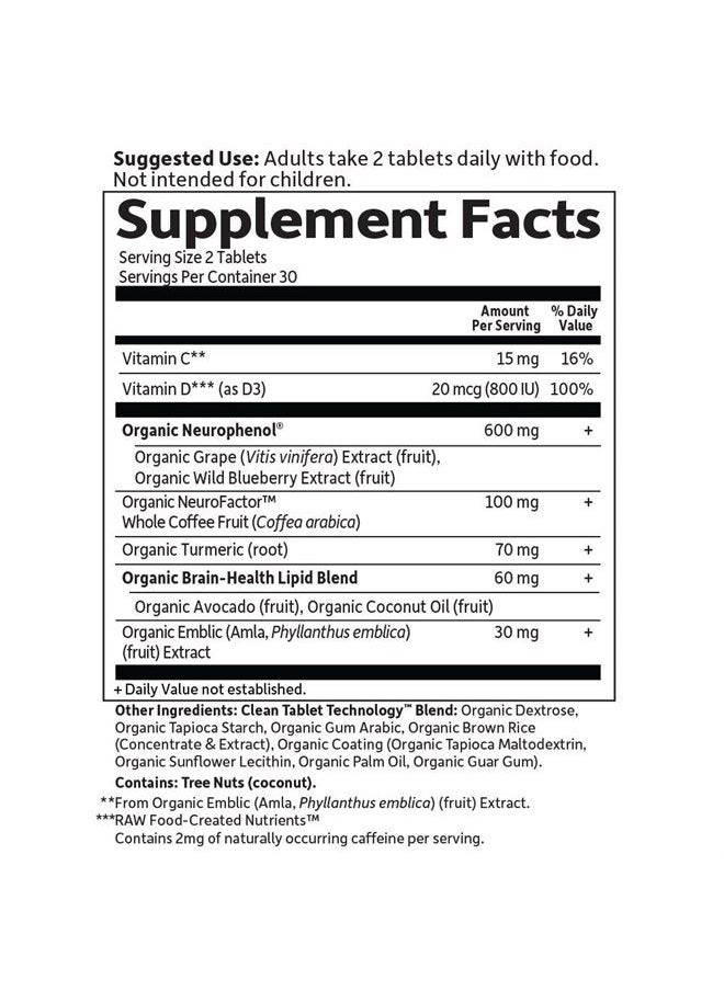 Dr. Formulated Brain Health Memory & Focus for Adults 40+, 60 Count