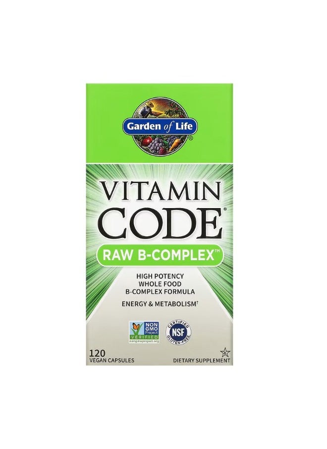 Vitamin Code RAW BComplex 120 Vegan Capsules