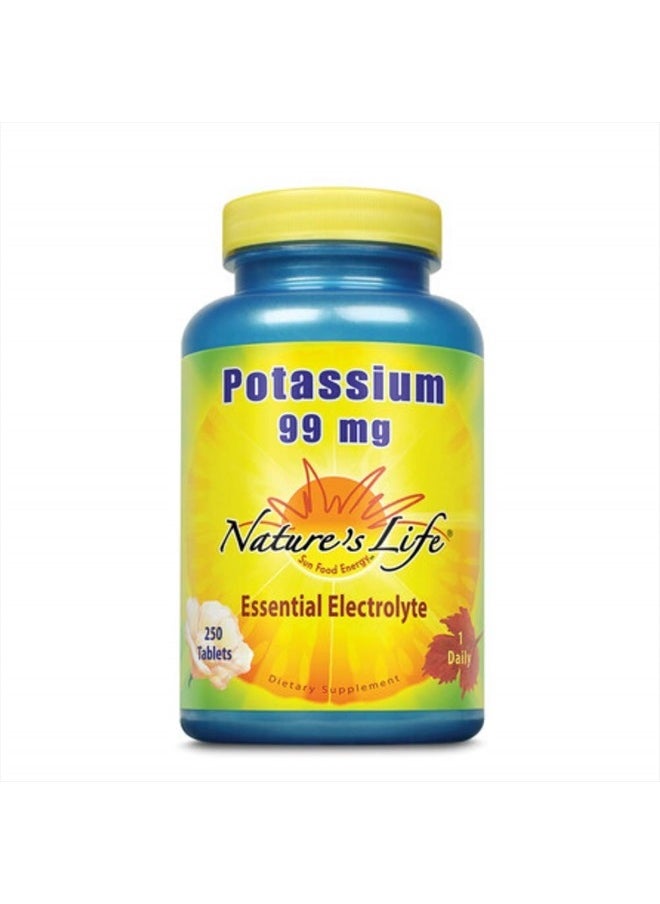 Potassium, 99 mg | 250 ct