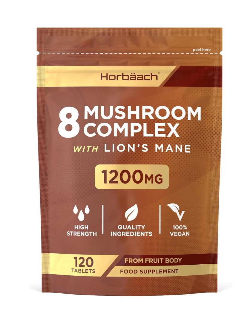 Mushroom Complex 8 with Lion's Mane 1200mg 120 Tablets