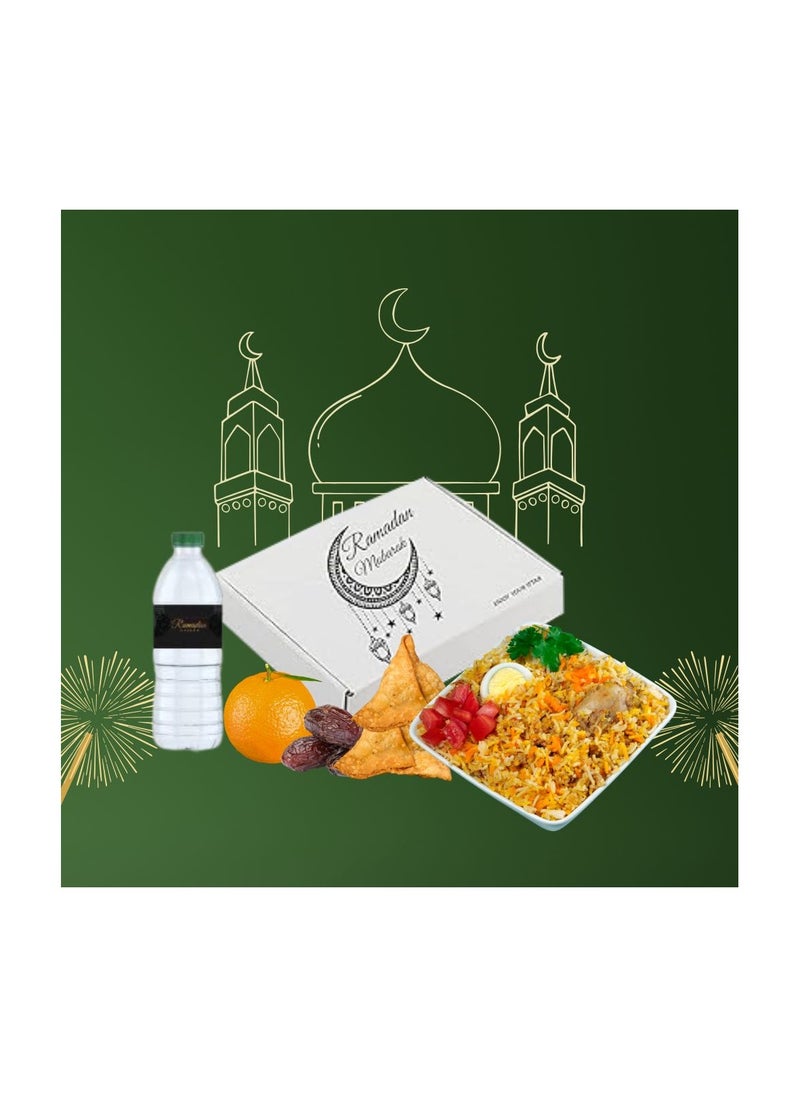 Pack Of 10 Eco-Friendly Ramadan Meal Packaging Set-Brown Kraft Takeout Boxes With Iftar Design And Water Bottle Stickers For Festive Ramadan Celebrations-Ramadan Snack Box