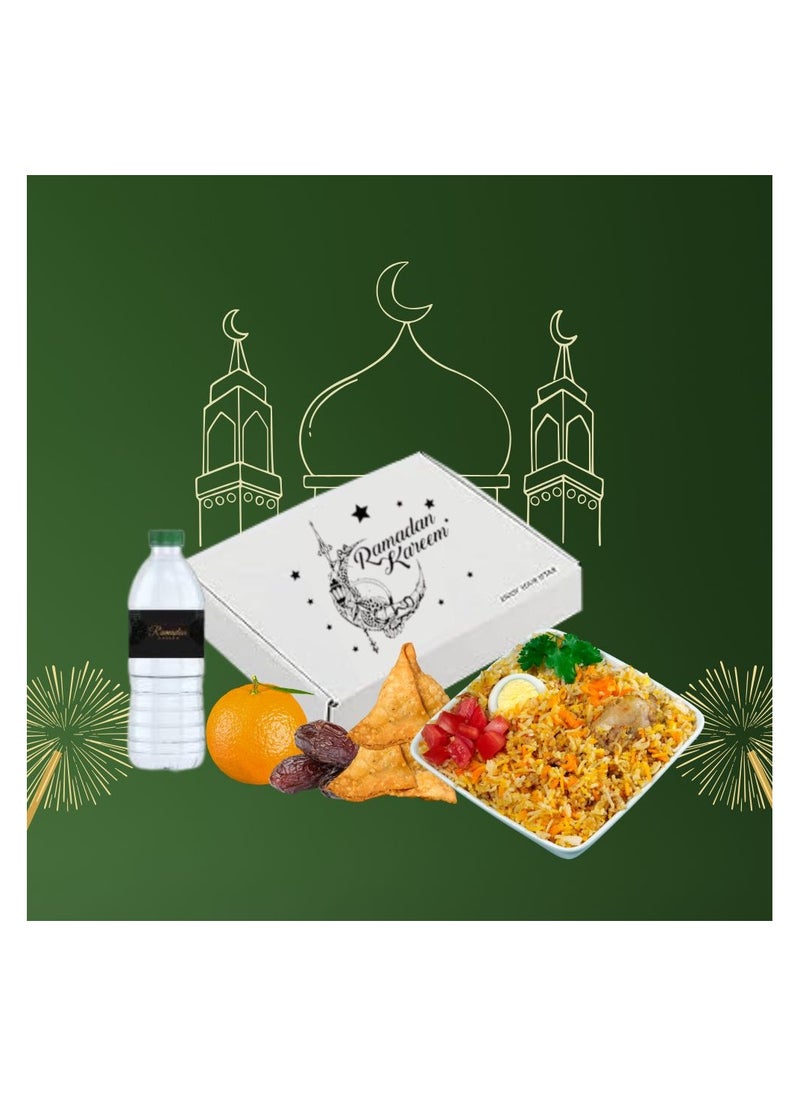 Pack Of 10 Eco-Friendly Ramadan Meal Packaging Set-Brown Kraft Takeout Boxes With Iftar Design And Water Bottle Stickers For Festive Ramadan Celebrations-Ramadan Snack Box