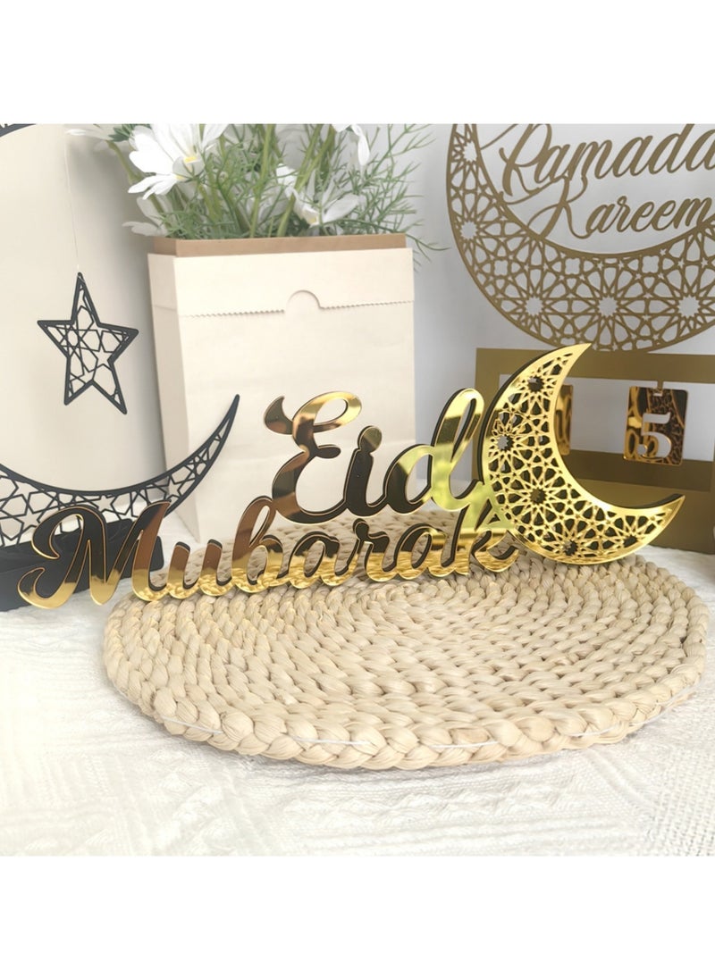 Ramadan Decorations for Home, Tabletop Decors Sign,Ramadan Sign Eid Decoration Home Decor Ramadan Table Sign