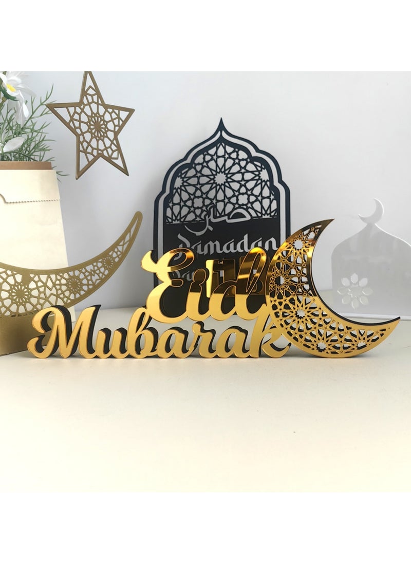 Ramadan Decorations for Home, Tabletop Decors Sign,Ramadan Sign Eid Decoration Home Decor Ramadan Table Sign