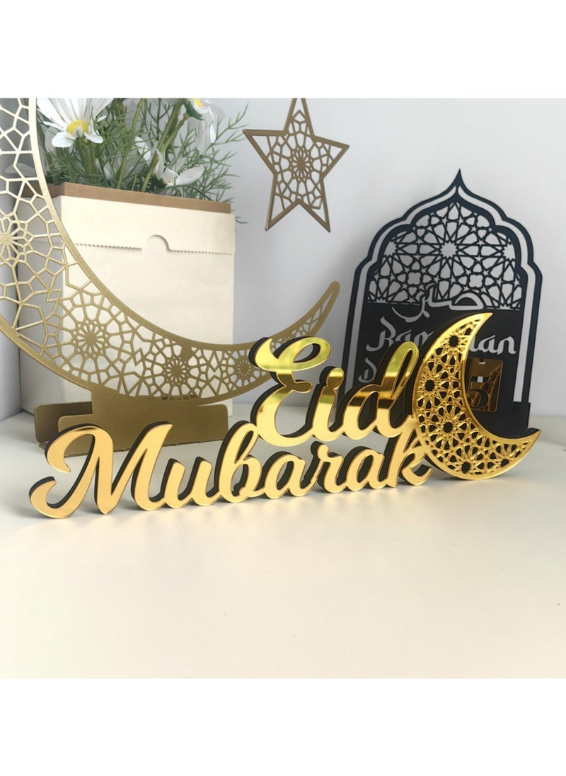 Ramadan Decorations for Home, Tabletop Decors Sign,Ramadan Sign Eid Decoration Home Decor Ramadan Table Sign