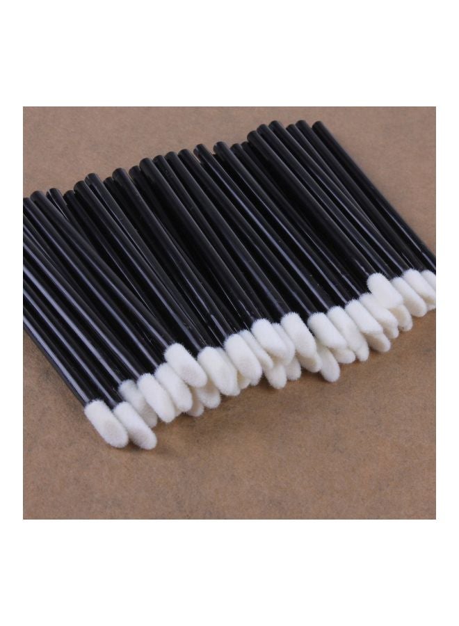 500-Piece Disposable Lip Brush Set Black/White