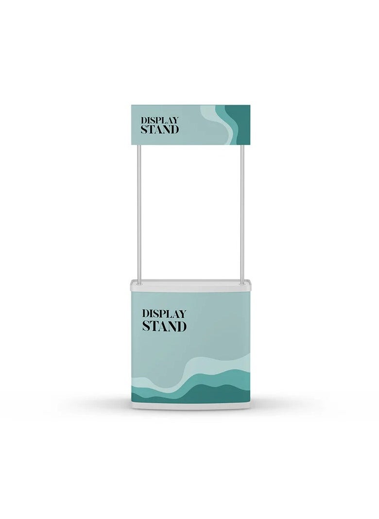 Promotional Display Stand Banner with Counter Portable Exhibition Stand with Header