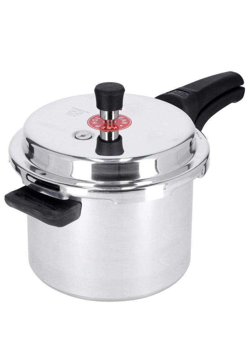 3Liters Bisbell Pressure Cooker Induction Base Heavy-Duty Aluminium With Lid Durable Handles Ideal For Small To Medium Households Saves Energy, Create Delicious, Silver 3L BB1695 Silver