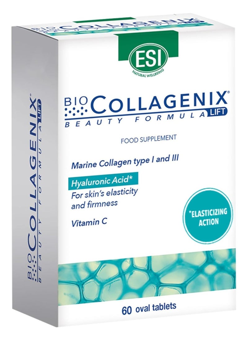 Hydrolyzed Marine Collagen Supplement, 60 Tablets- Enhances Skin Firmness, Elasticity & Hydration, Antioxidant Rich with Resveratrol, Boost Collagen Production & Protects From Stress