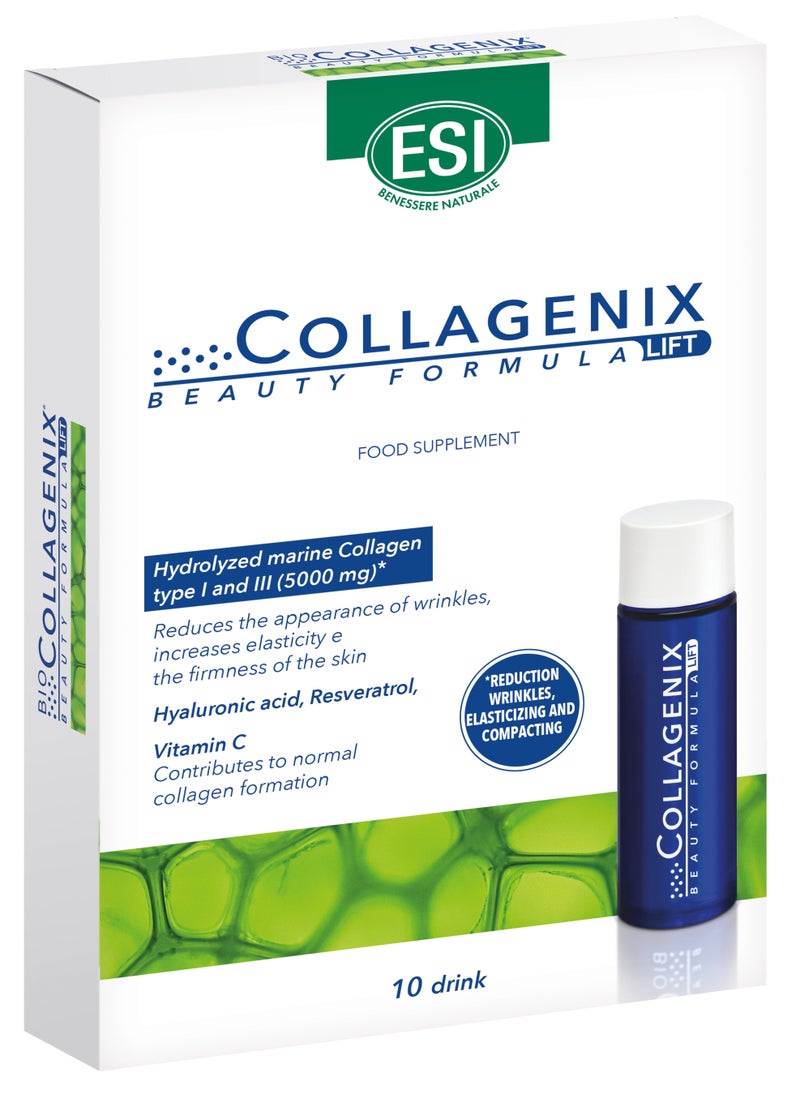 Collagen Drink, 30 ml (10 Pcs) - Anti-Aging & Hydrating Formula with Antioxidants, Vit C, Zinc & Copper, Reduces Wrinkles, Hydrates & Improves Tone, Supports Elasticity, Fights Oxidative Stress & Promotes a Healthy, Youthful Complexion