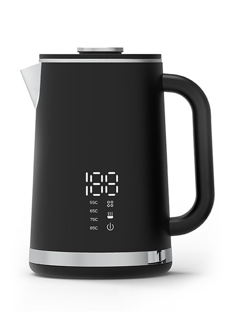 Electric Kettle，Portable Electric Kettle, 1.7 L Personal Hot Water Boiler, Touch Screen Display Five-Stage Thermostat, Electric Tea Kettle for Coffee, Tea, Milk