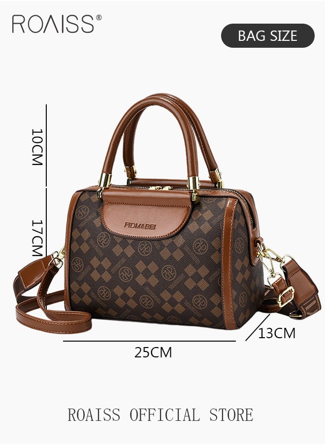 Elegant Exquisite Handbags for Women Letter Pattern Ladies Shoulder Crossbody Bags Gifts for Mom Wife with Silk Scarf and Gift Bag Suitable for Birthday Gift Anniversary or Ramadan