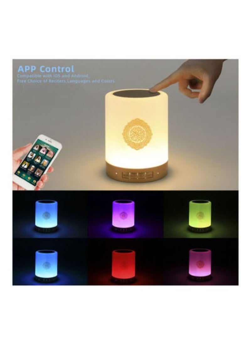 Quran Portable Touch Speaker Bluetooth LED Lamp Colorful APP Control multicolor