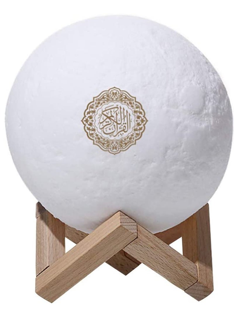 Moon Lamp Quran Speaker White/Brown