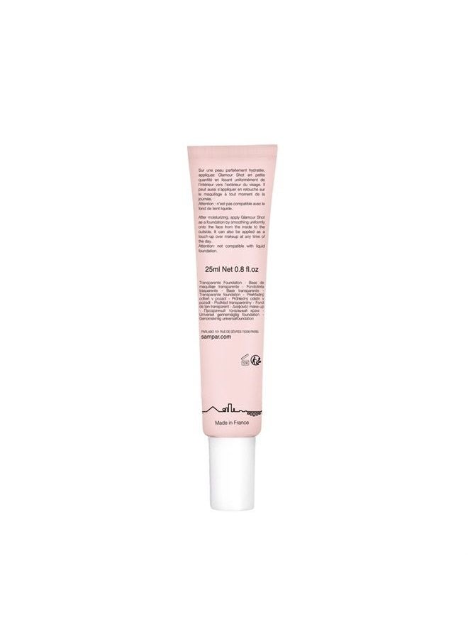 SAMPAR - Glamour Shot - Universal Transparent Foundation - Reduce Fine Lines, wrinkles, and Redness - ALL SKIN TONES - Cruelty-Free Beauty Made In Paris (.85 oz)