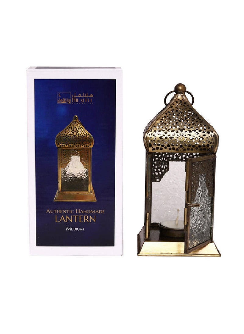 Hilalful Authentic Handmade Lantern Medium Clear Glass