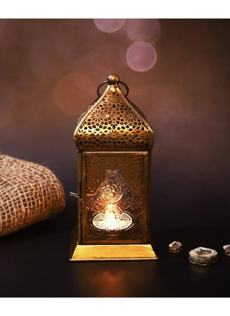 Hilalful Authentic Handmade Lantern Medium Clear Glass