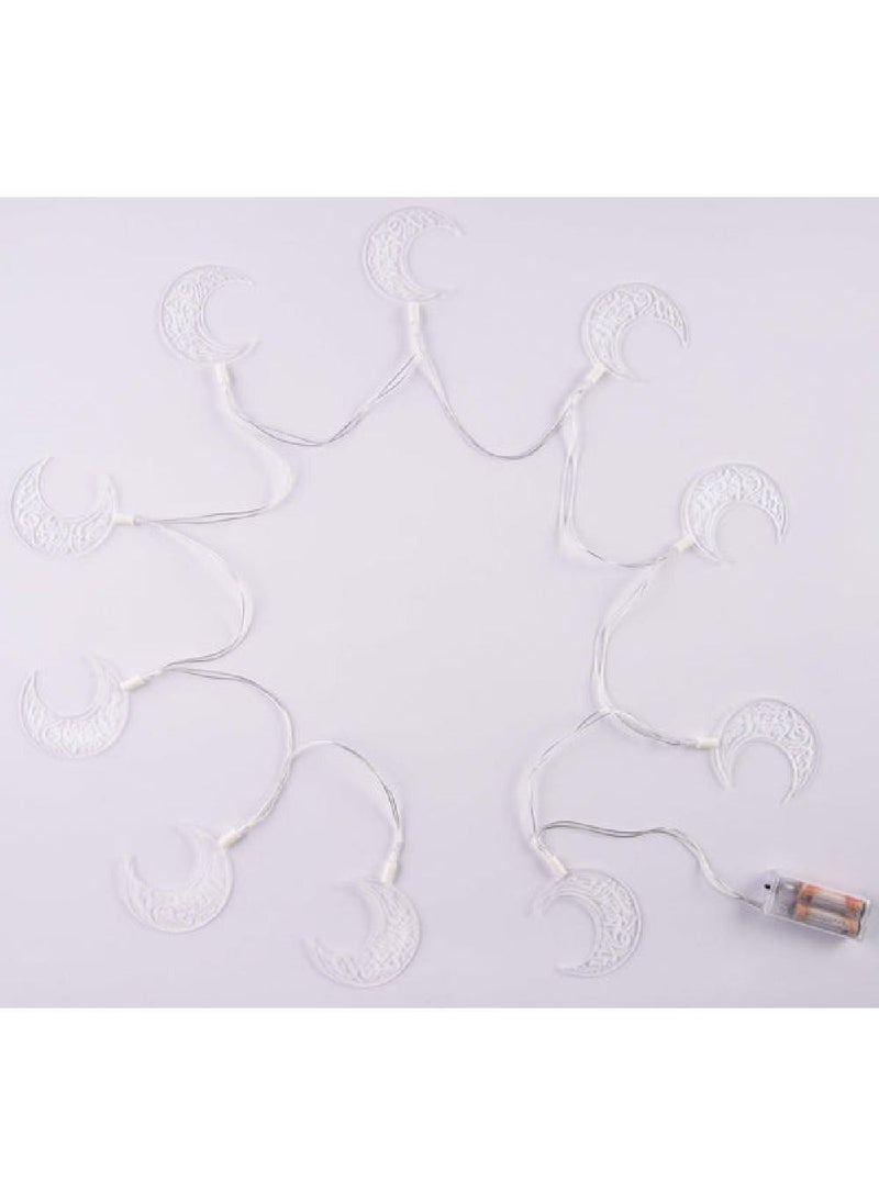 Hilalful Premium Acrylic Ramadan Light String Crescent Design