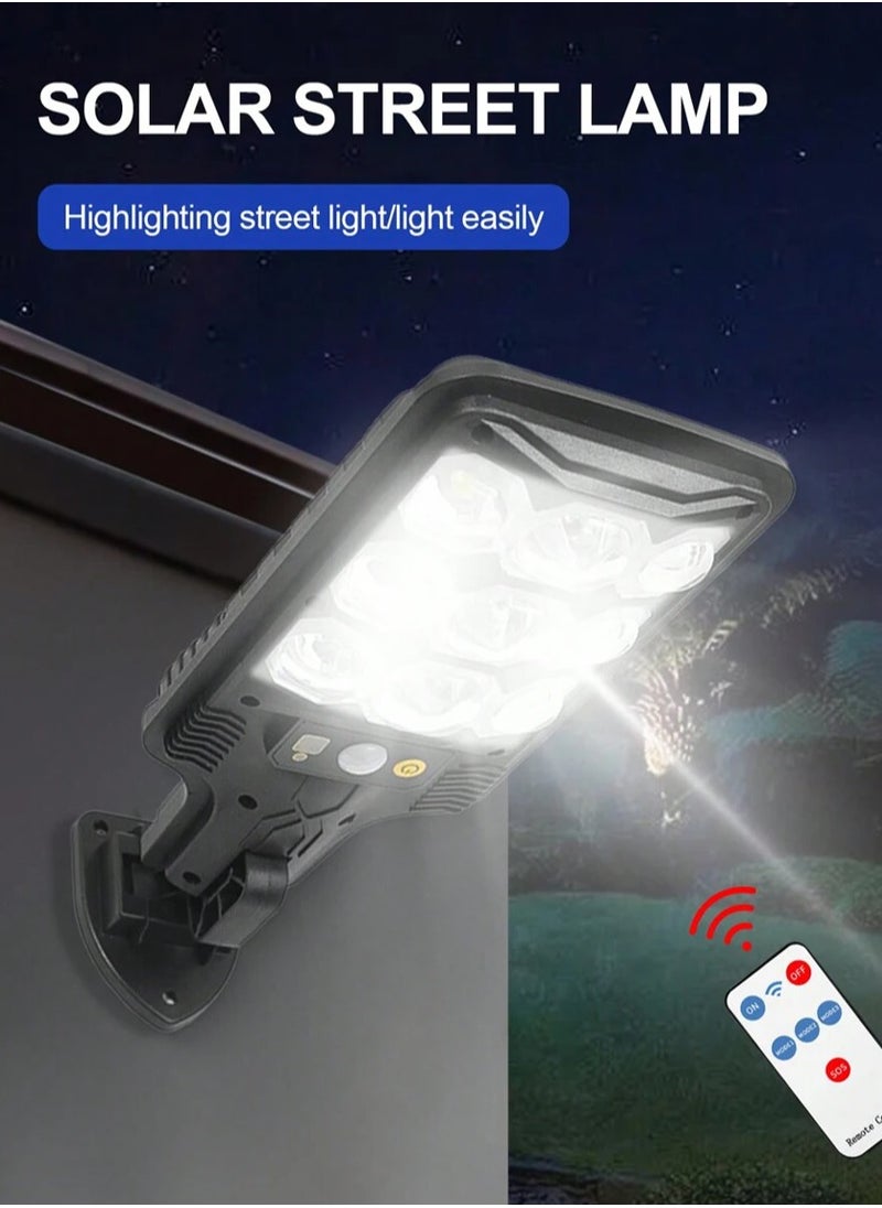 Solar Induction Street Light With Remote Motion Sensor Security Wall Lighting for Garden, Street, Deck, Path