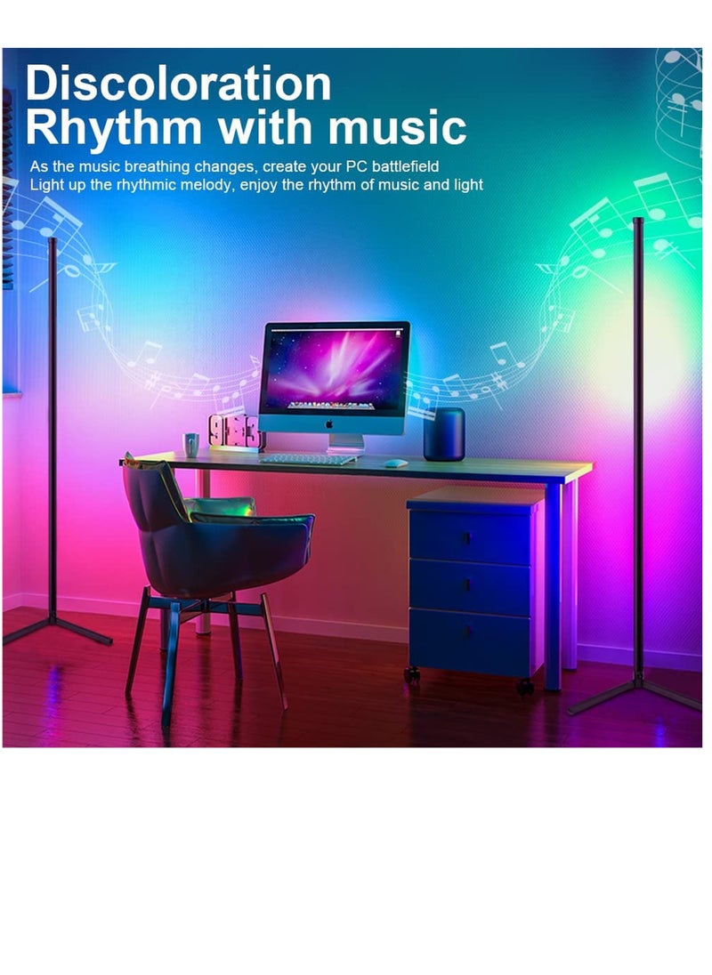 Remote Control LED Light Corner Lamp Multicolour