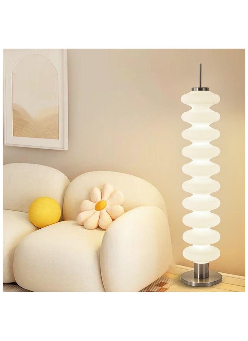 Gourd Floor Lamp Smart LED Standing Lamp for Living room Bedroom Art Decoration Round Metal Base Voice Control 155 cm Height.