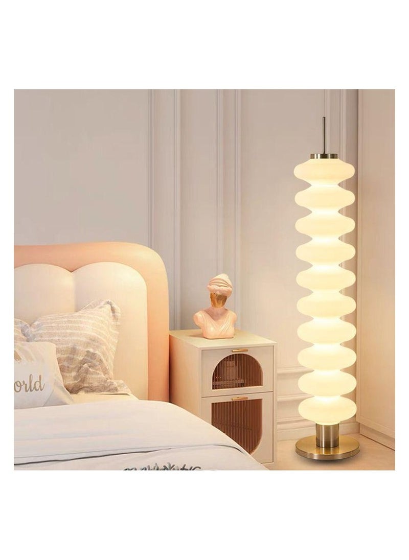 Gourd Floor Lamp Smart LED Standing Lamp for Living room Bedroom Art Decoration Round Metal Base Voice Control 155 cm Height.