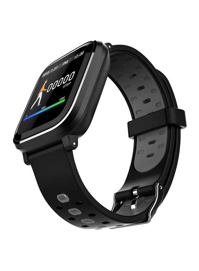 Waterproof Portable Step Counting Smartwatch Grey/Black