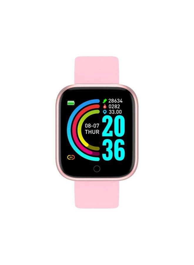 Y68 Waterproof Smart Watch Pink/Black