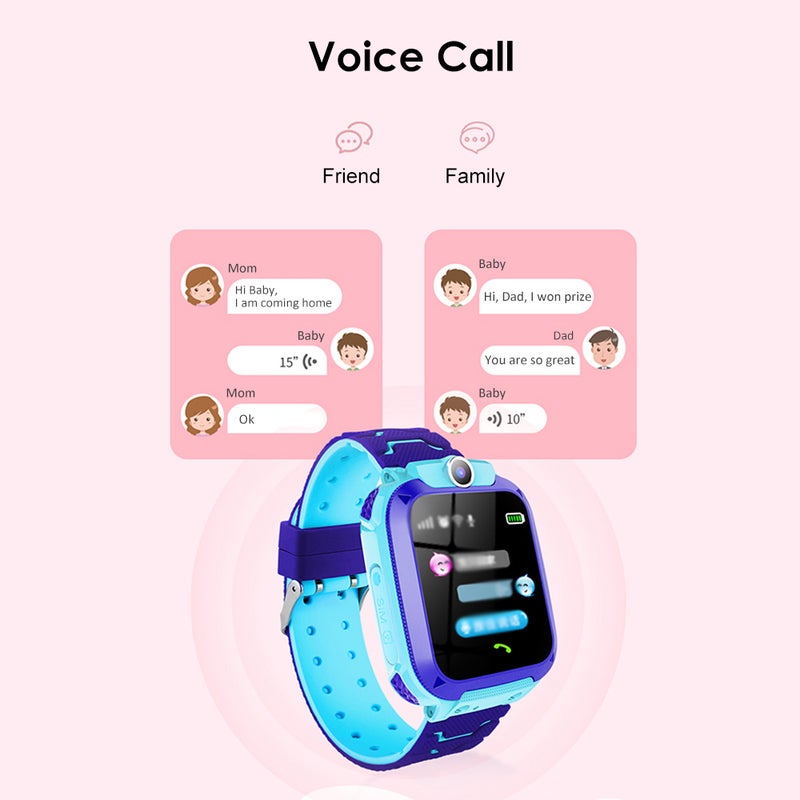 S15A Multifunctional Kids Children Smart Watch Blue