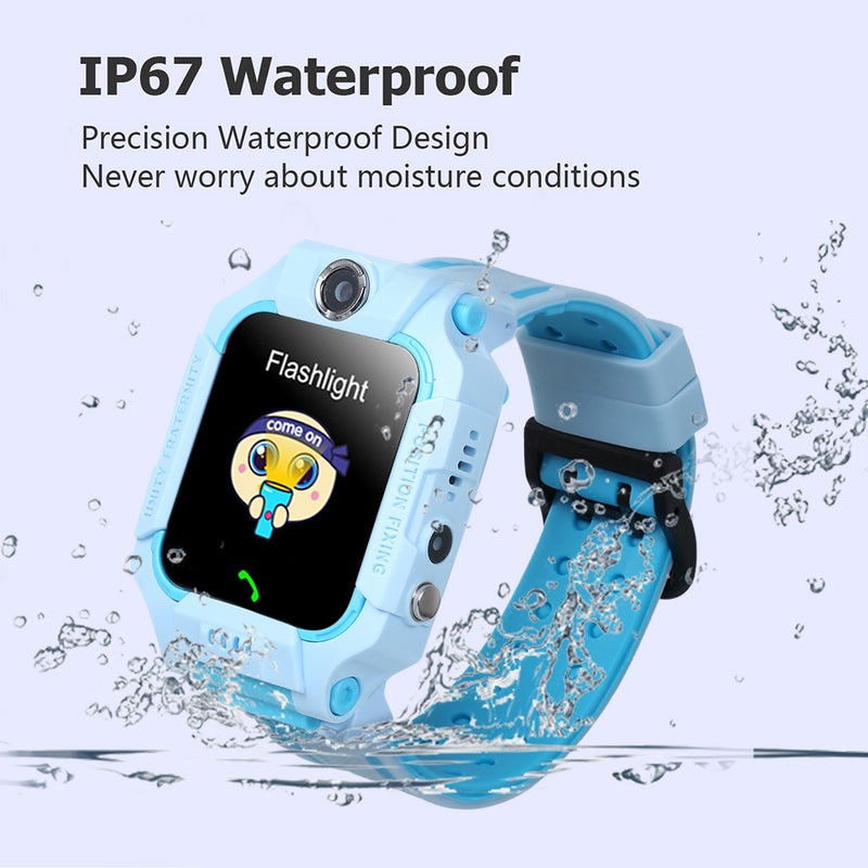 G7 Kids Built-In 8 Languages Multi-Function Smartwatch For iOS/Android Phones Light blue