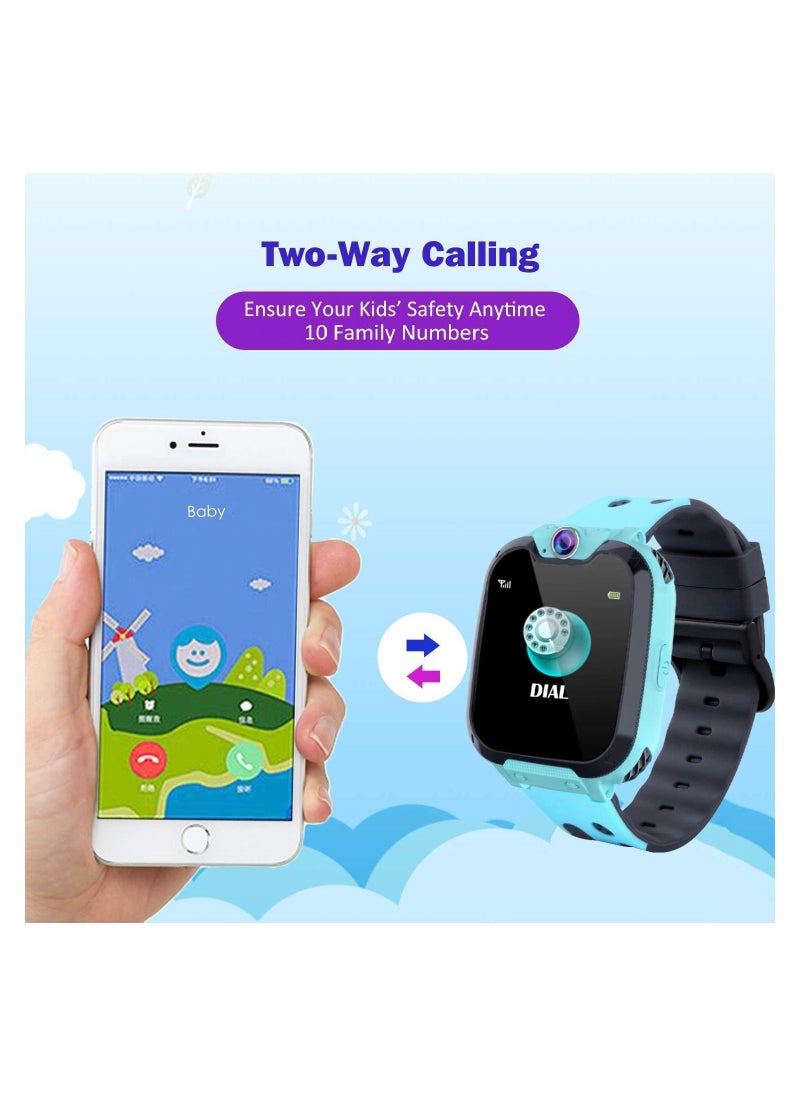 2 Way Call Camera Voice & Video Call SOS Alerts Pedometer Wifi Wrist SmartWatch For Kids