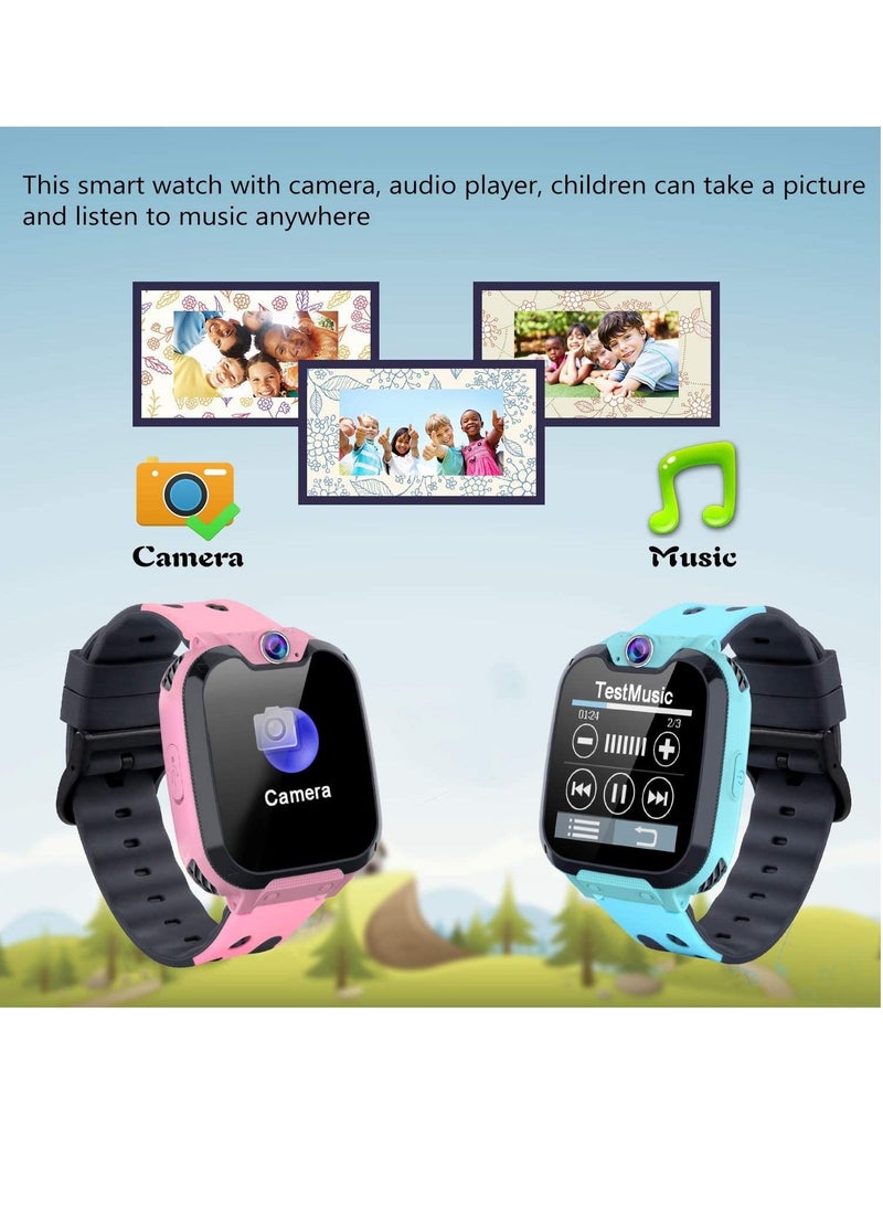 2 Way Call Camera Voice & Video Call SOS Alerts Pedometer Wifi Wrist SmartWatch For Kids