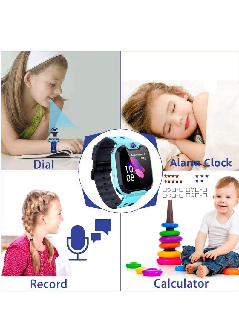 2 Way Call Camera Voice & Video Call SOS Alerts Pedometer Wifi Wrist SmartWatch For Kids