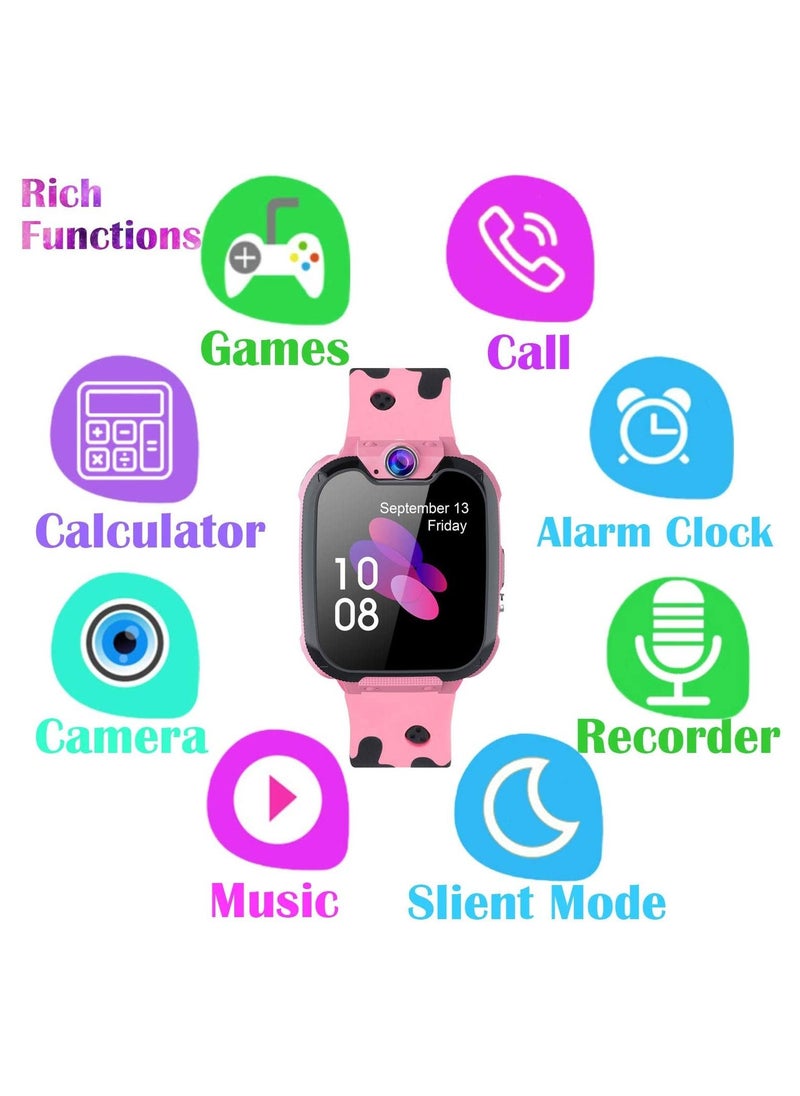 2 Way Call Camera Voice & Video Call SOS Alerts Pedometer Wifi Wrist SmartWatch For Kids