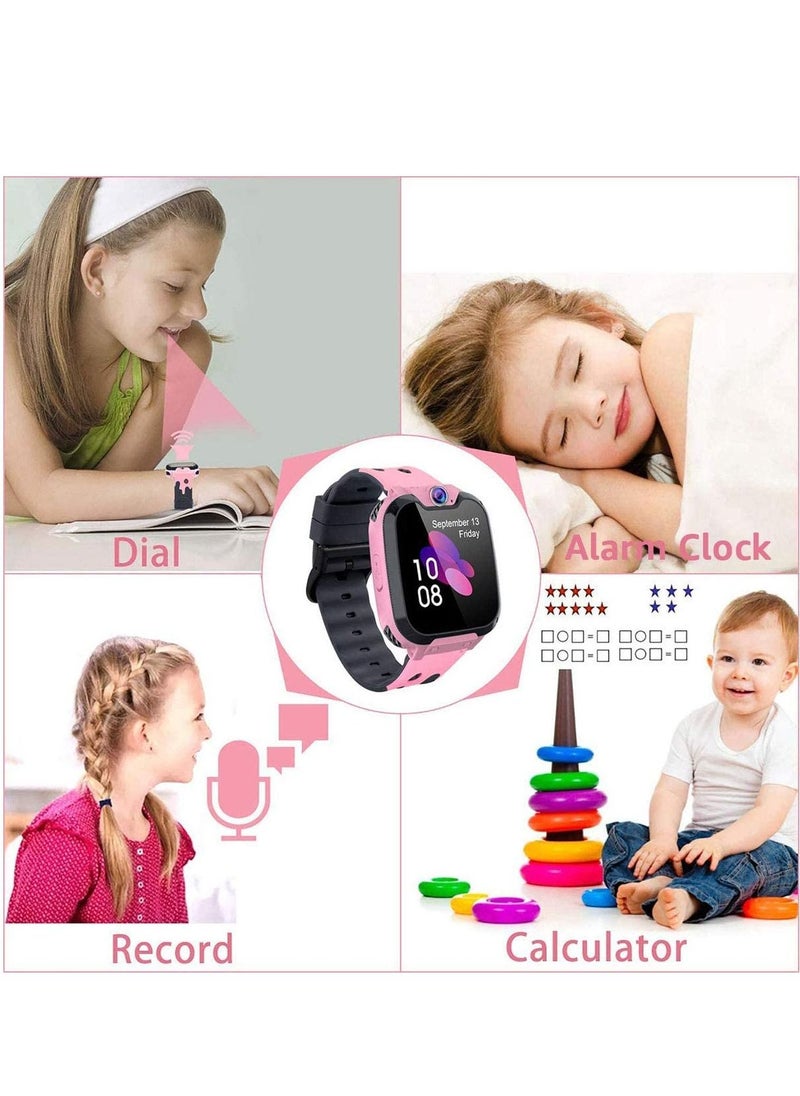 2 Way Call Camera Voice & Video Call SOS Alerts Pedometer Wifi Wrist SmartWatch For Kids