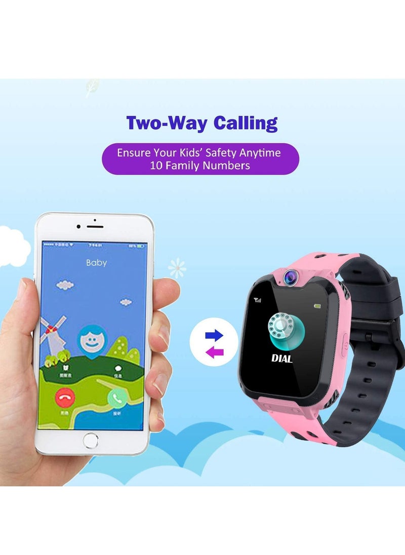 2 Way Call Camera Voice & Video Call SOS Alerts Pedometer Wifi Wrist SmartWatch For Kids