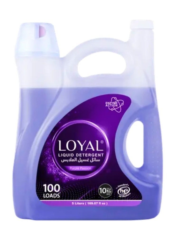 Liquid Detergent Purple Passion With Enzyme Action Up to 100 Loads - 5 Liters