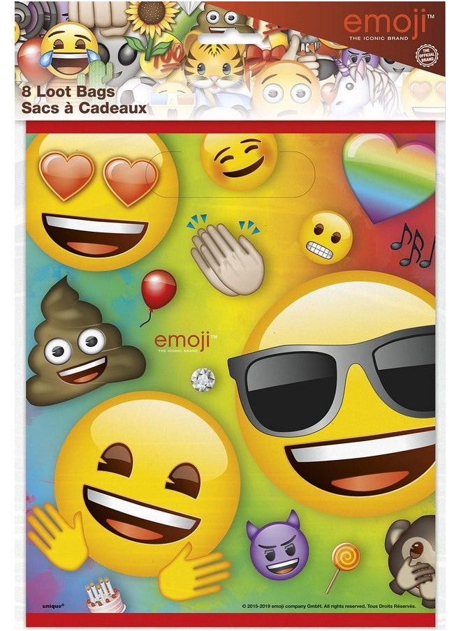 Rainbow Fun Emoji Birthday Party Loot Bags ; 9