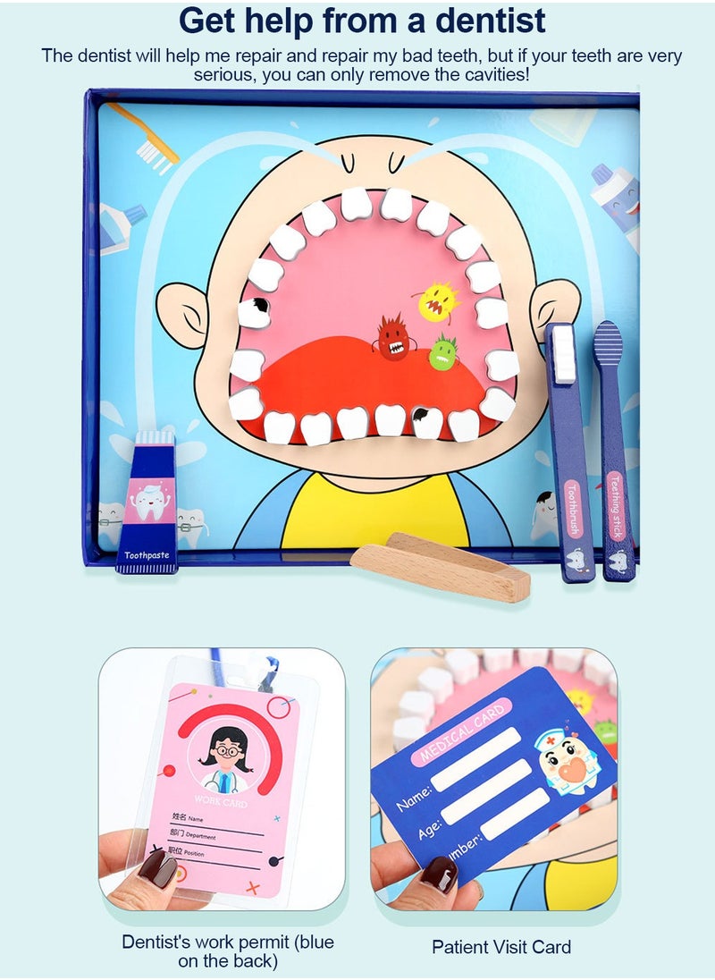 Children's Play Home Little Dentist Toy Set Doctor Kit for Kids Toys for Girls Boys Dentist Kit for Kids Pretend Play Doctor Kit Kids Doctor Kit Realistic Medical Dr Kit Toys for Toddler