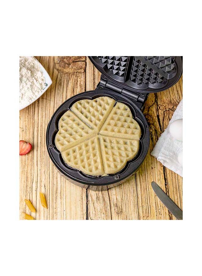 Heart Waffle Maker Temperature Control Power On & Ready Indicator Non-Stick Cooking Plate 1000.0 W GWM36538 Silver/Black