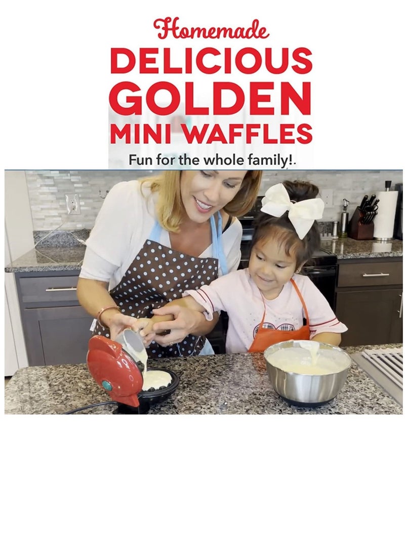 Mini Waffle Maker Breakfast Machine H33500UK Multicolour