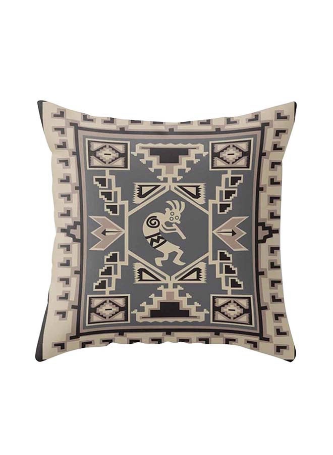 Ethnic Style Geometric Pattern Cushion Cover Multicolour 45x45centimeter