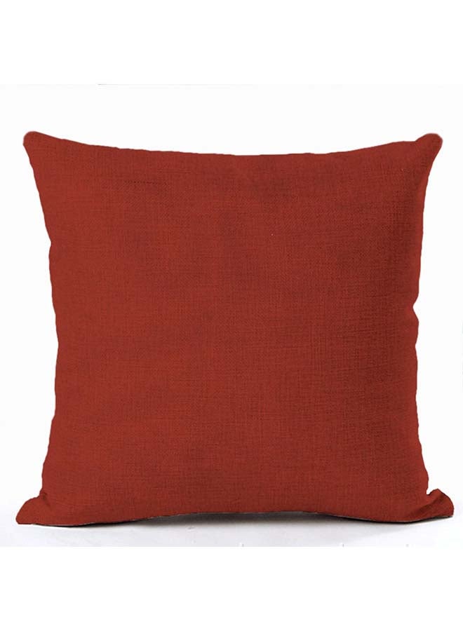 Solid Cushion Cover Red 45x45cm