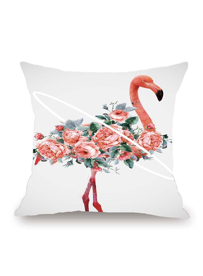 Flamingo Printed Cushion Cover Multicolour 45x45cm