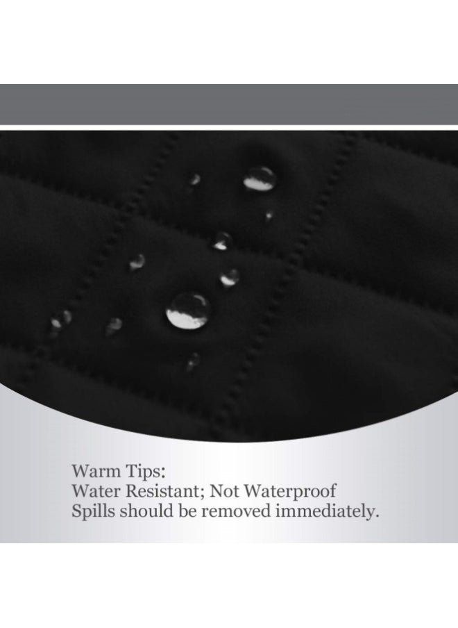 Sofa Cover 1 Seater Single Small Chair Sofa Slipcover Wrinkle-free Reversible Sofa Cover Water Resistant Couch Cover Furniture Protector Cover with Elastic Straps Black