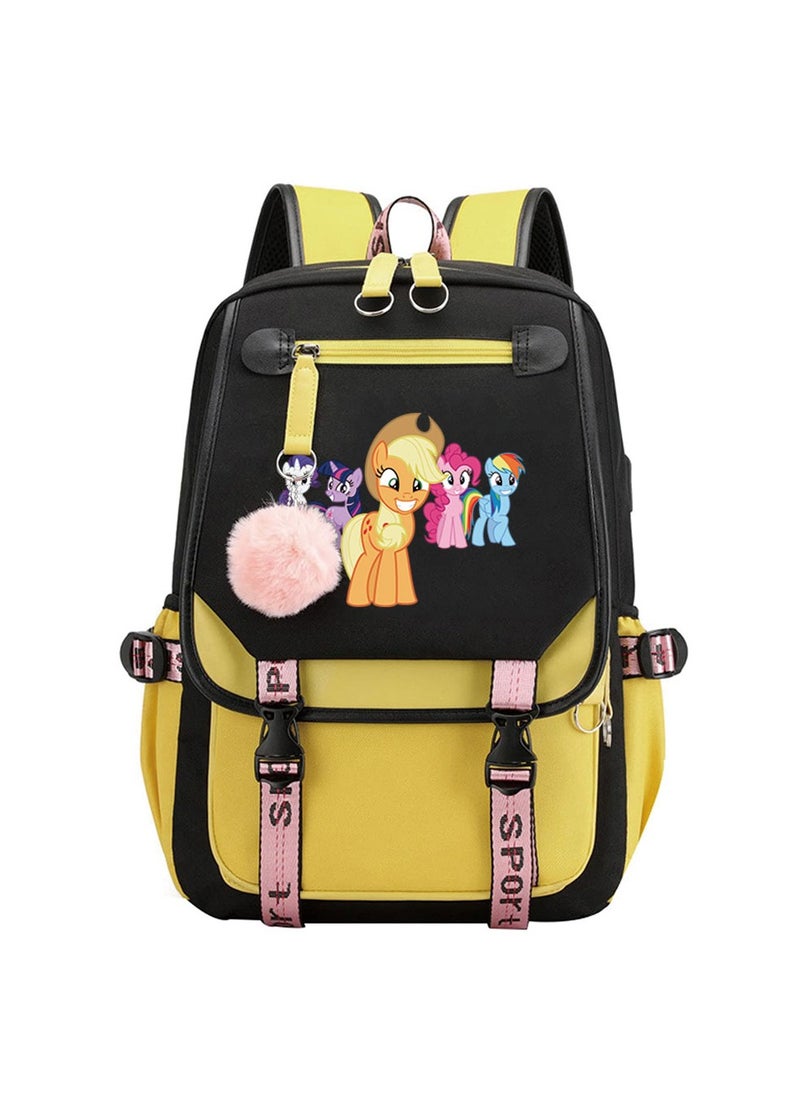 Student creative pattern backpack three-piece set 3D butterfly series men's and women's large-capacity computer backpack combination,21- Three-piece set - 4 - 288