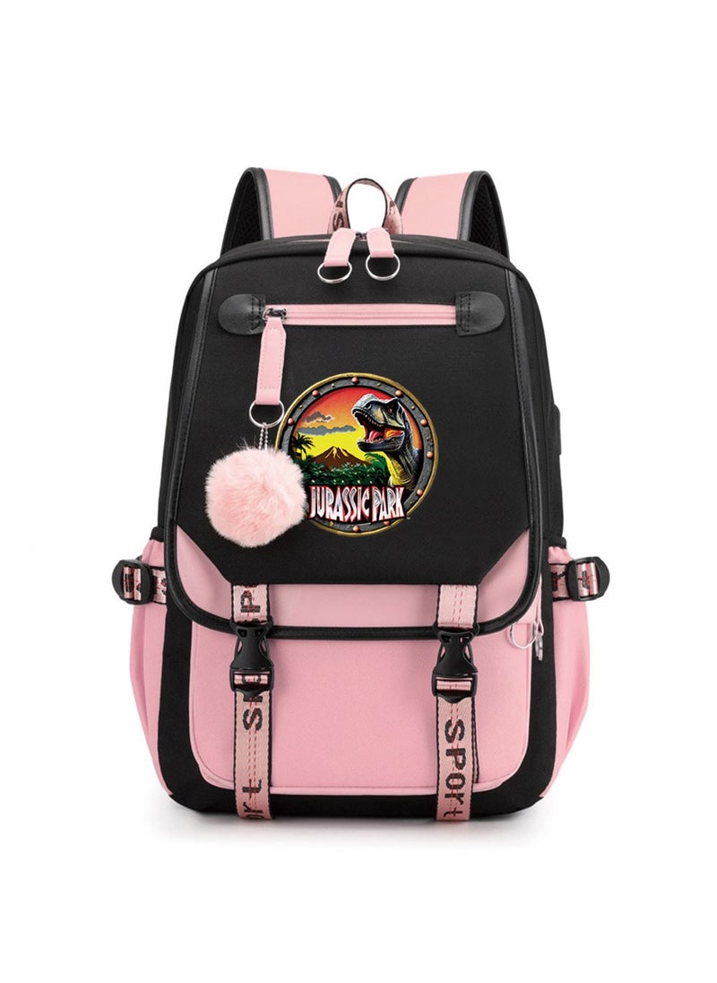 Student creative pattern backpack three-piece set 3D butterfly series men's and women's large-capacity computer backpack combination,21- Three-piece set - 4 - 12