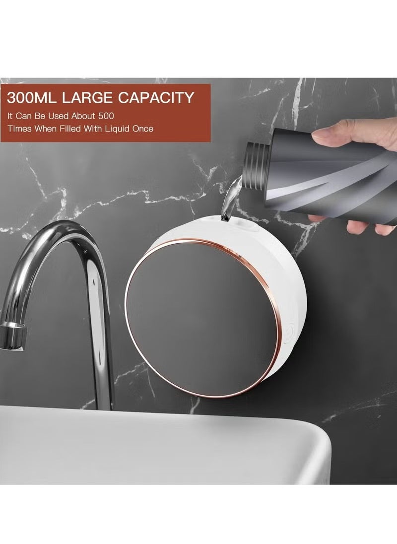Automatic Foam Soap Dispenser, Wall-Mounted Non-Contact Infrared Intelligent Induction Foam Machine, 300Ml Large Capacity, Suitable For A Variety Of Cleaning Liquids, Can Be Used In Toilets, Kitchens