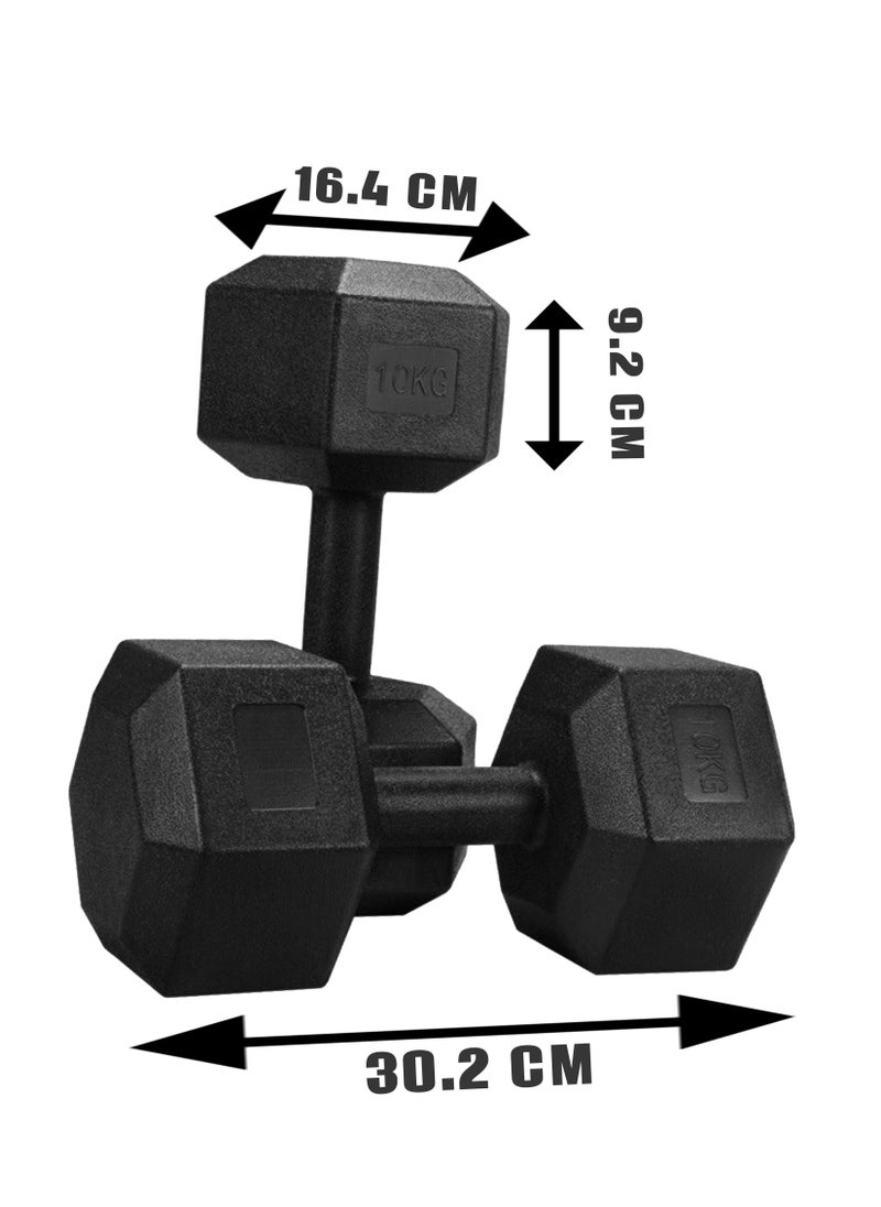 Unlock Your Full Fitness Potential with Our High Quality 10 KG Cement Dumbbells Perfect for Muscle Building Strength Training and Home Gym Workouts