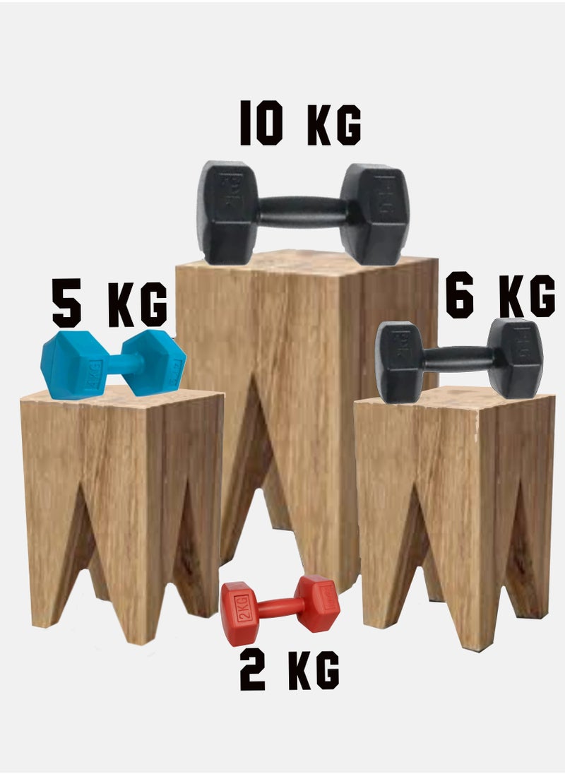 Unlock Your Full Fitness Potential with Our High Quality 10 KG Cement Dumbbells Perfect for Muscle Building Strength Training and Home Gym Workouts